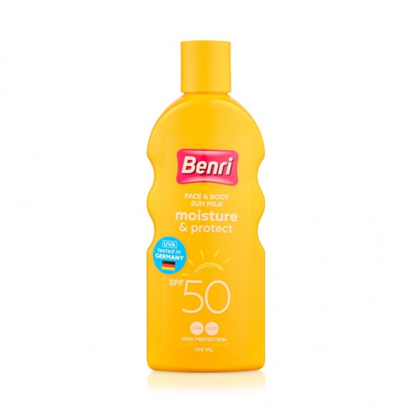 Benri Nem & Koruma Güneş Sütü 50SPF 150 ml Benri Nem & Koruma Güneş Sütü 50SPF 150 ml