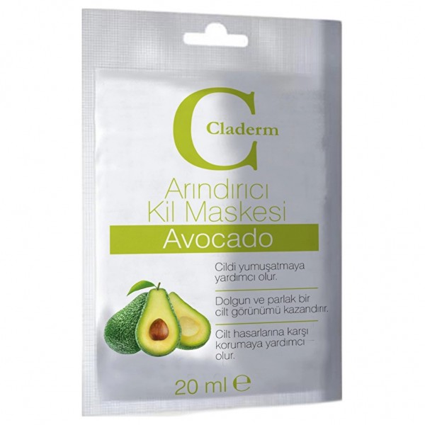 Claderm Avocado Arındırıcı Kil Maskesi 20 ml Claderm Avocado Arındırıcı Kil Maskesi 20 ml
