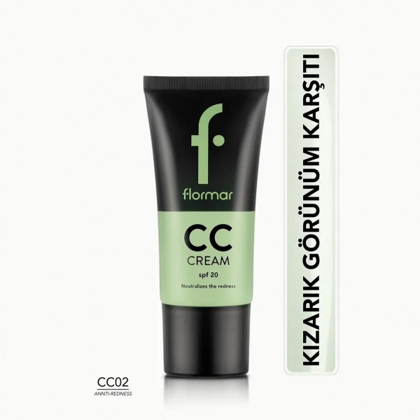 Flormar Kırmızı İz ve Kızarıklık Gizleyici CC Krem CC02 Anti Redness 35 ml