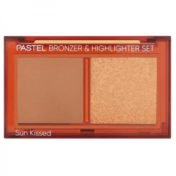 Pastel Profashion Bronzer & Highlighter Set Sun Kissed No:02 Tan Bronze & Soft Glow